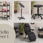 Bella Dövme Koltuğu Seti - Eko | 4'lü Set | SC-6304