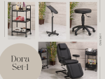 Dora Dövme Koltuğu Seti - Eko | 4'lü Set | SC-6319