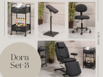 Dora Dövme Koltuğu Seti - Pro | 4'lü Set | SC-6321