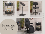 Prestige Dövme Koltuğu Seti - Pro | 4'lü Set | SC-6329