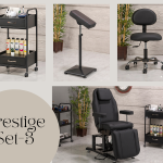 Prestige Dövme Koltuğu Seti - Pro | 4'lü Set | SC-6329
