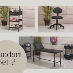 Dövme Sedye Seti | Sedye, Setup Masası, Sandalye | SC-6302